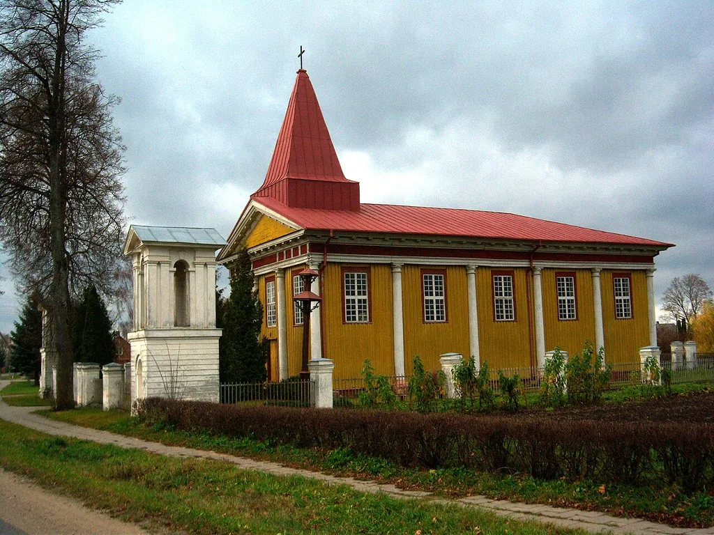 Roman Catholic Church in Raguvėlė, Anykščiai District, Lithuania