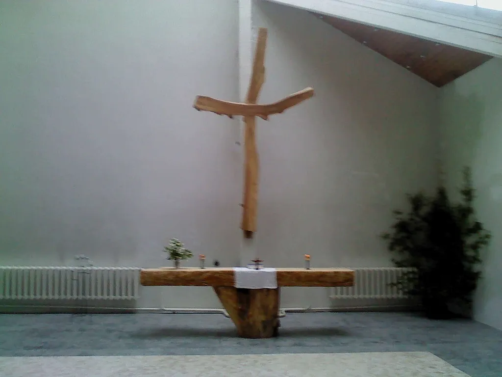 Altar of Harkujärve church, near Tallinn, in Estonia