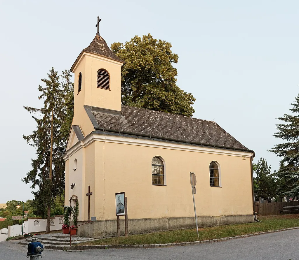 Catholic branch church at Riedenthal, municipality Wolkersdorf im Weinviertel, Lower Austria, Austria