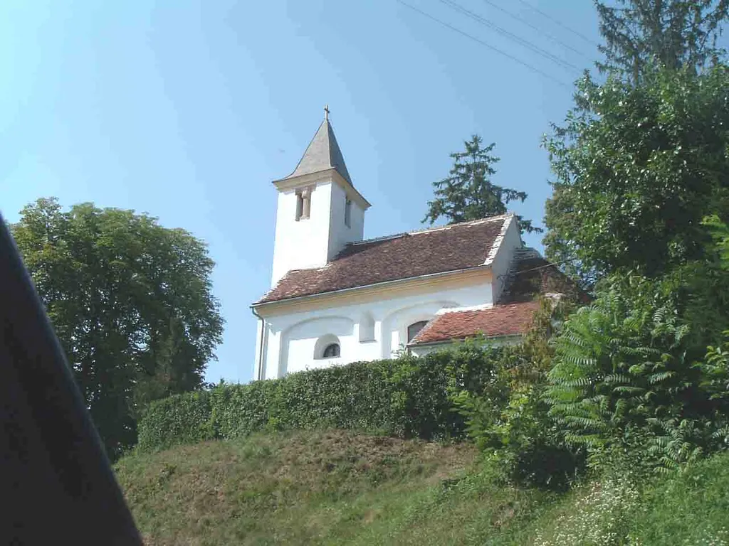 The church of Hegyhátszentjakab, Hungary.