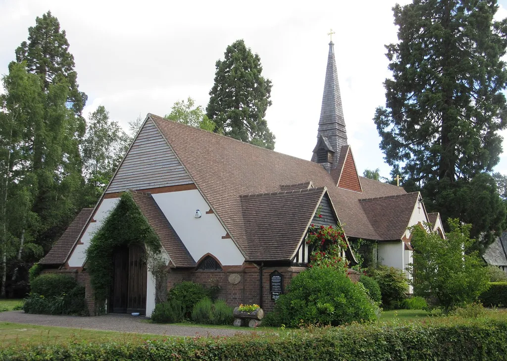 St Edward the Martyr Orthodox Church, Brookwood Cemetery, Brookwood, Borough of Woking, Surrey, England. Originally an Anglican chapel within Brookwood Cemetery, this was taken over by the monastic Saint Edward Brotherhood of the Orthodox Church of Greece, who established a monastery at the cemetery after the remains of Edward the Martyr were interred there.