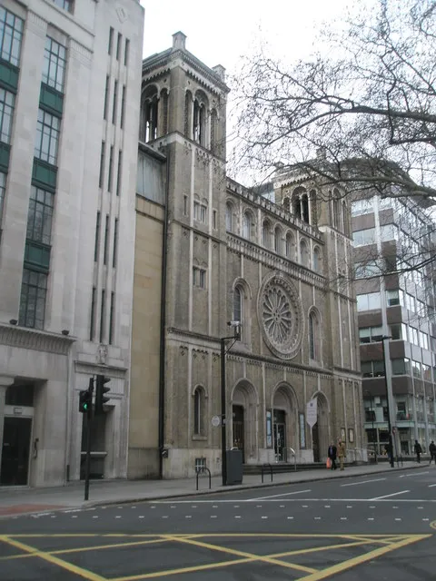 Bloomsbury Central Baptist Church, Shaftesbury Avenue, London WC2, seen from the southeast