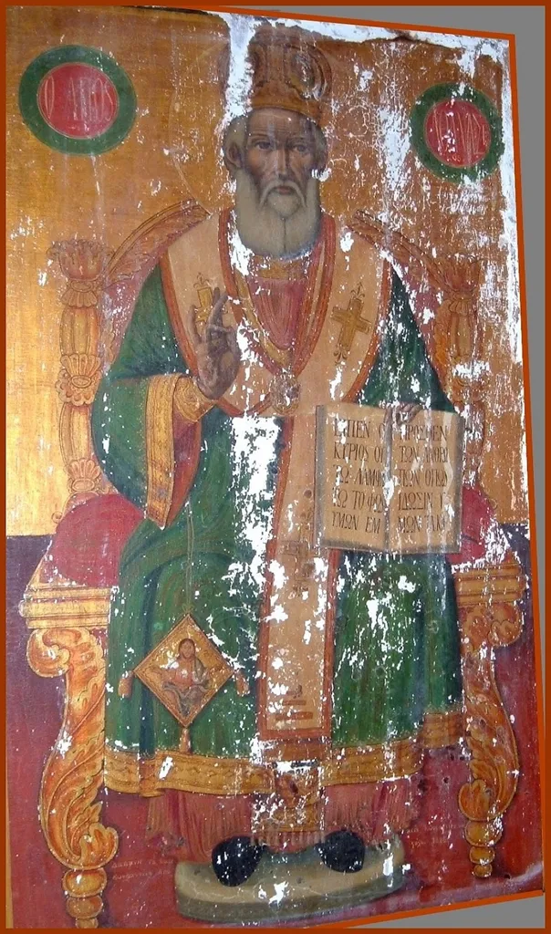 Saint Athanasius Iconostasis Icon in Saint Athanasius Church in Zagorichani Vasiliada
