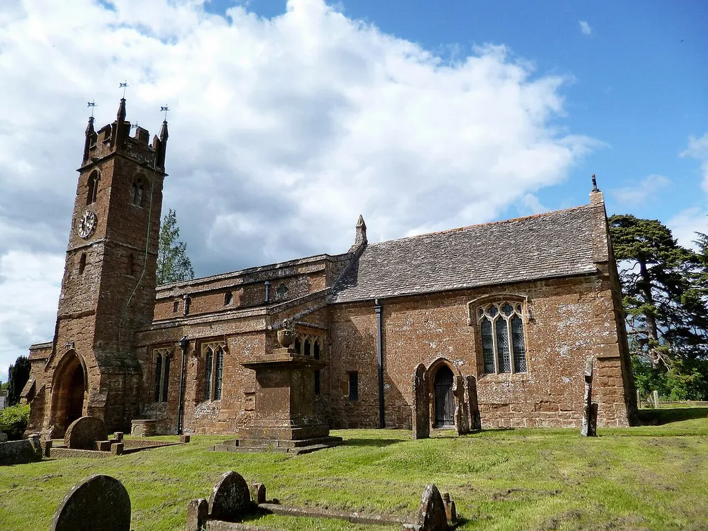 Parish church of St Mary Magdalene, Balscote, Oxfordshire, seen from south-southeast