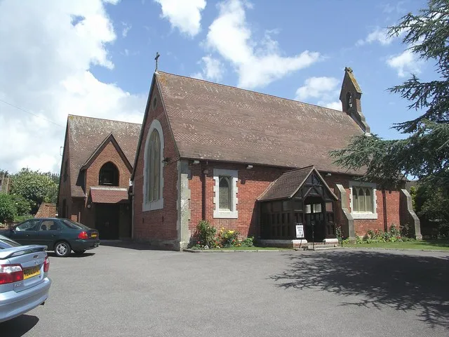 All Saints Parish Church. This small church was built in 1869, although has been extended a couple of times since. For a view of the inside, see 497916.