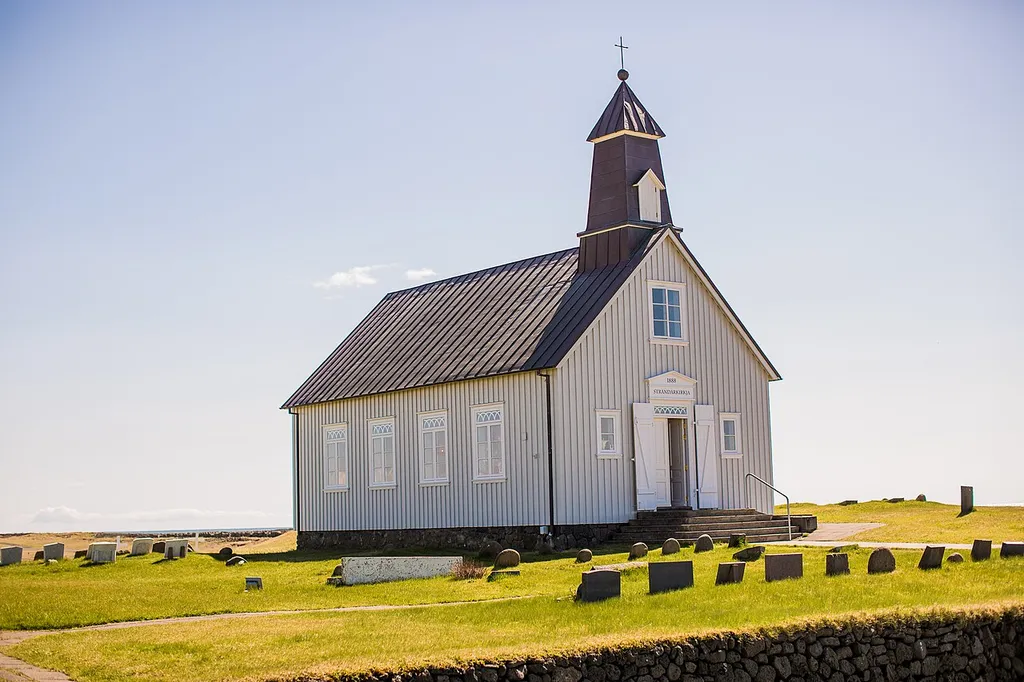 image of Strandarkirkja in Iceland.