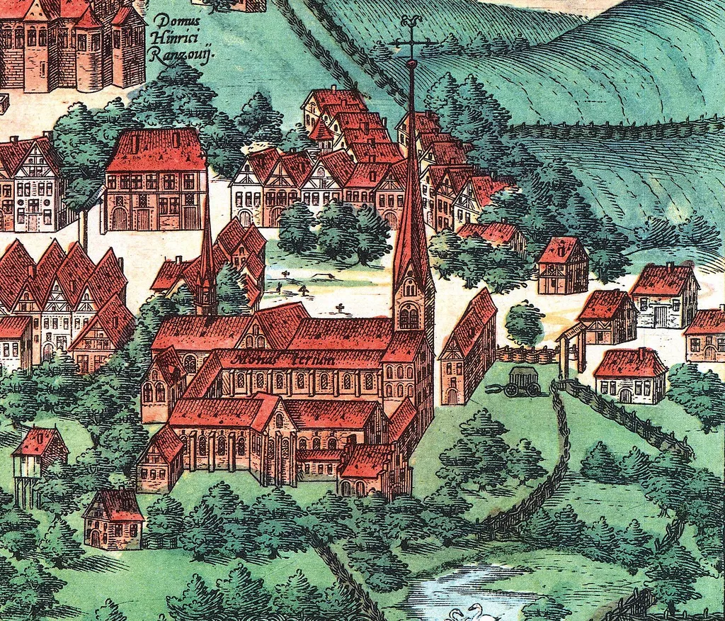ARX SEGEBERGA (Ausschnitt) aus: "Civitates orbis terrarum von Braun und Hogenberg", Köln 1588