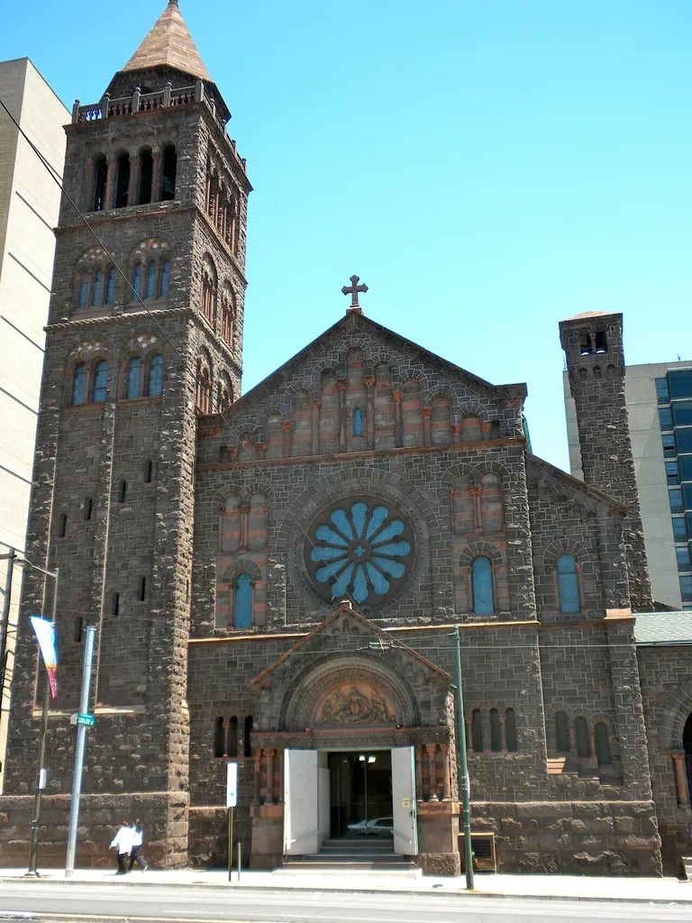 Episcopal Cathedral of Pennsylvania, formerly known as Protestant Episcopal Church of the Saviour on the NRHP since August 1, 1979. At Ludlow Street and 3723–3725 Chestnut Street in University City neighborhood of west Philadelphia, PA Charles M. Burns, architect (1889, rebuilt after 1902 fire).