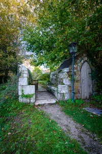 Lychgate At The South Entrance To The Churchyard Of Church Of St Colanus