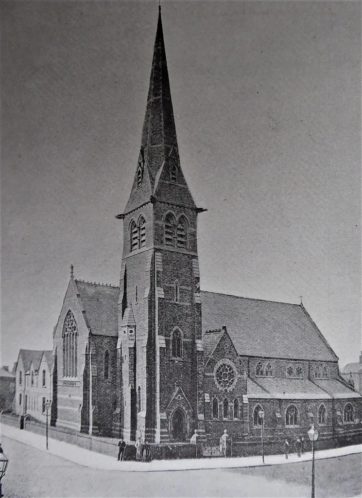 Stowell Memorial Church, Salford (opened in 1869), c.1893
