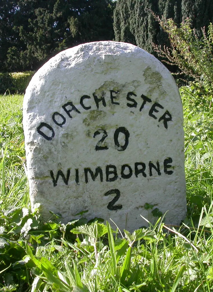 Old Milestone by the A31, north west of Sleight