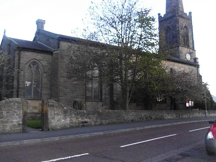 St John's Church, Church Road, Sheriff Hill, Gateshead. The natural terrain of the land and the height of the spire make this the highest point in the town of Gateshead.