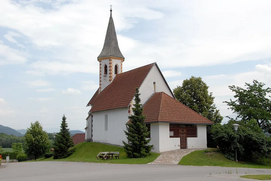 Subsidiary church Saint George in Wabelsdorf, municipality Poggersdorf, district Klagenfurt Land, Carinthia, Austria, EU