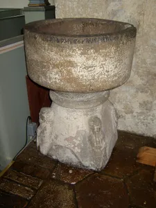Hossmo church baptismal font