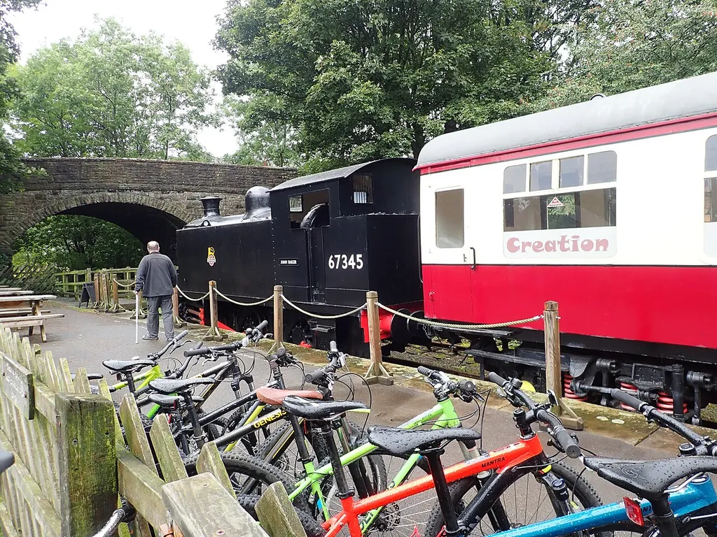 Loco at the Dales Countryside MuseumOn the site of the former Hawes Station, the loco is part of the museum and its carriage is used for craft sessions.