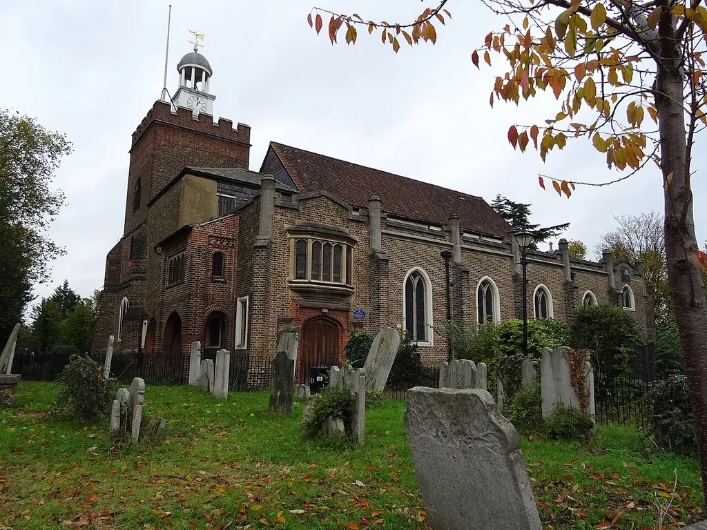 St Mary’s Church. Grade II* Listed building. Leyton parish church dating back in parts to the mid 17th century although much altered. Domesday book records two priests in 1086, so the current church probably occupies the site of a much earlier building - 35 Church Road, Leyton, London E10 5JP