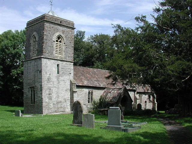 St John the Baptist's parish church, Biddisham, Somerset, seen from the southwest
