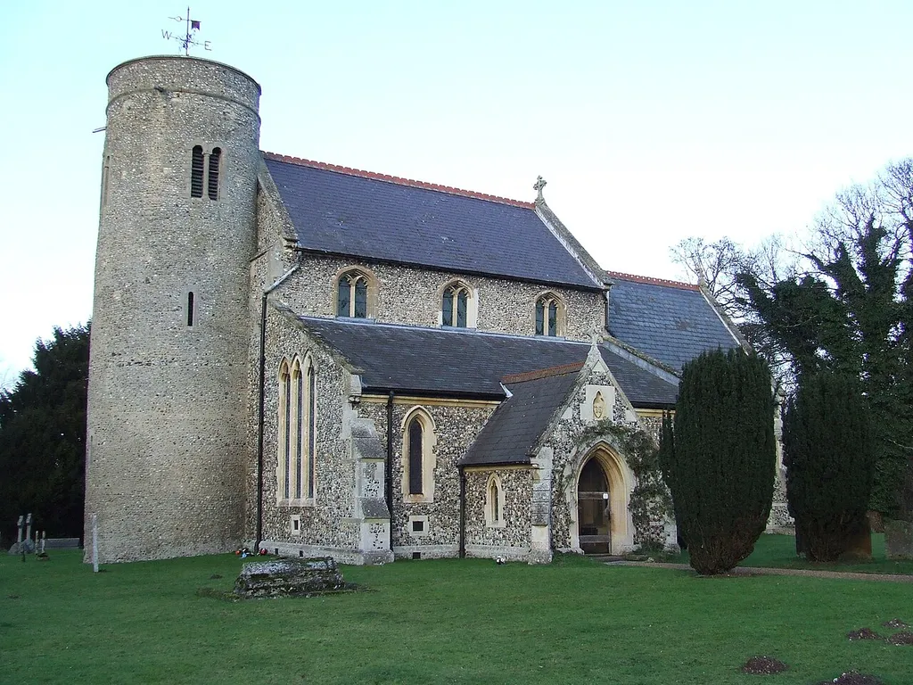 The church of St. Peter, Snailwell, Cambridgeshire, England. Description at druidic.org.