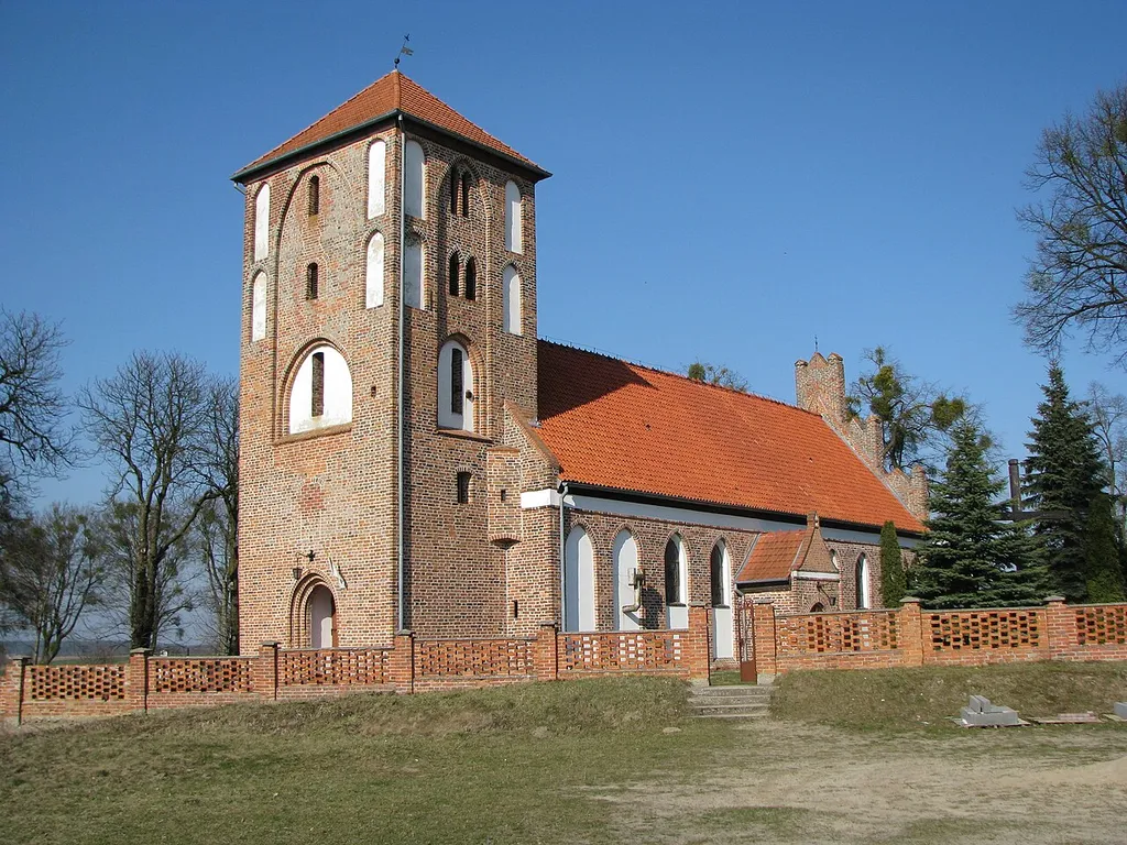 Żmijewo - rzymskokatolicki kościół parafialny p.w. św. Jakuba Apostoła, ok. 1330, 1935