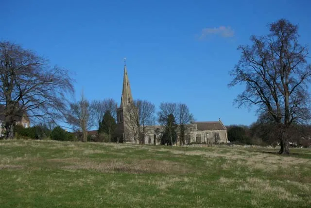 Parish church of St Mary the Virgin, Woodford, Northamptonshire, seen from the south