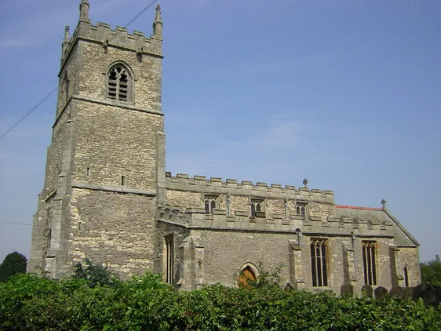 St Martin's parish church, Blyton, Lincolnshire, seen from the south