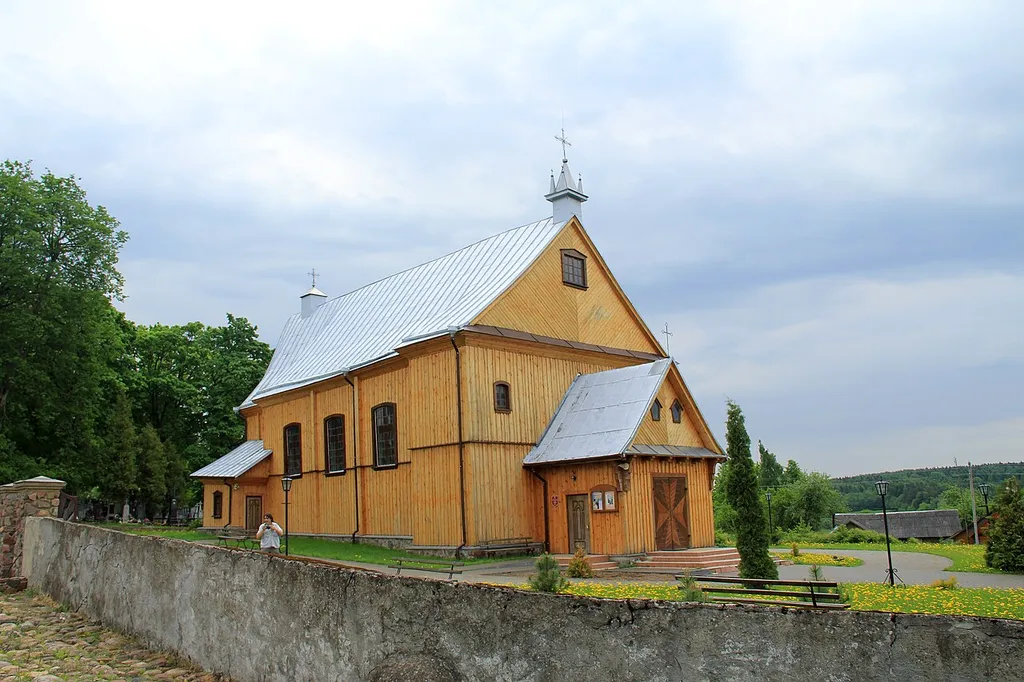 Catholic Church of the Visitation of the Blessed Virgin Mary (1764) in Hudahai, Astravets district, Hrodna region, Belarus