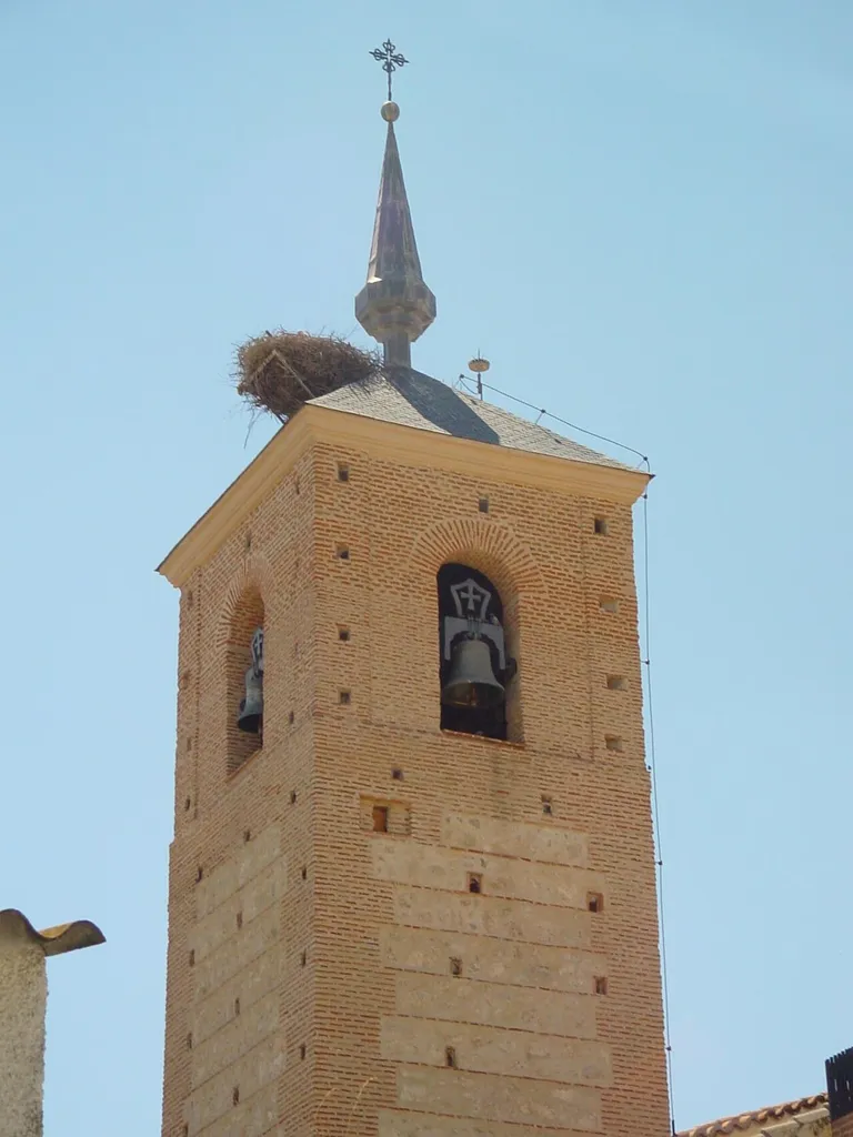 Campanario de iglesia en Humanes de Madrid.