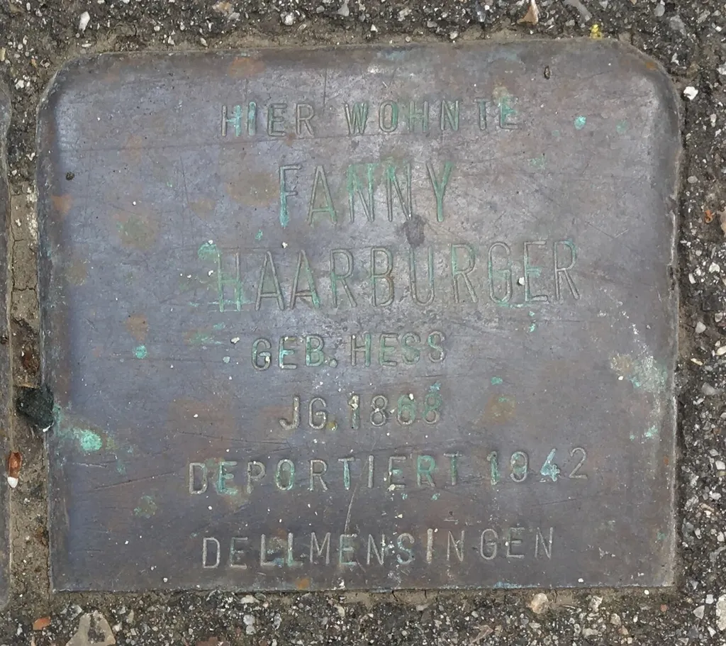 Stolperstein für Fanny Haarburger, Sandbergerstraße 26, Stuttgart