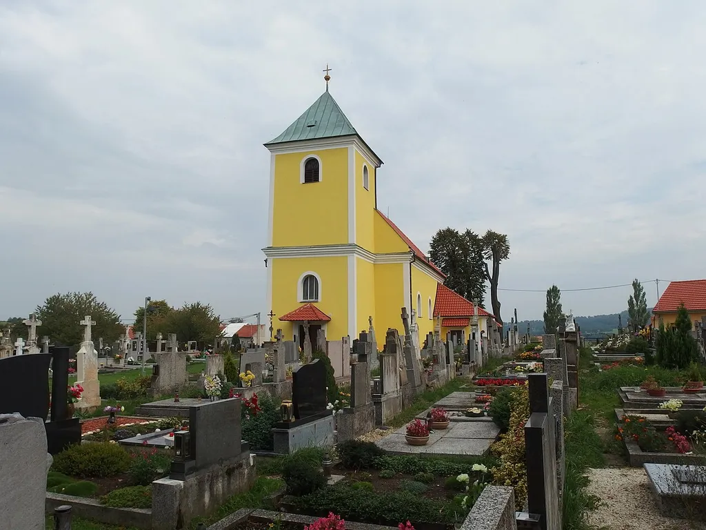 Nová Lhota, Hodonín District, Czech Republic. Church of Saint Matthew