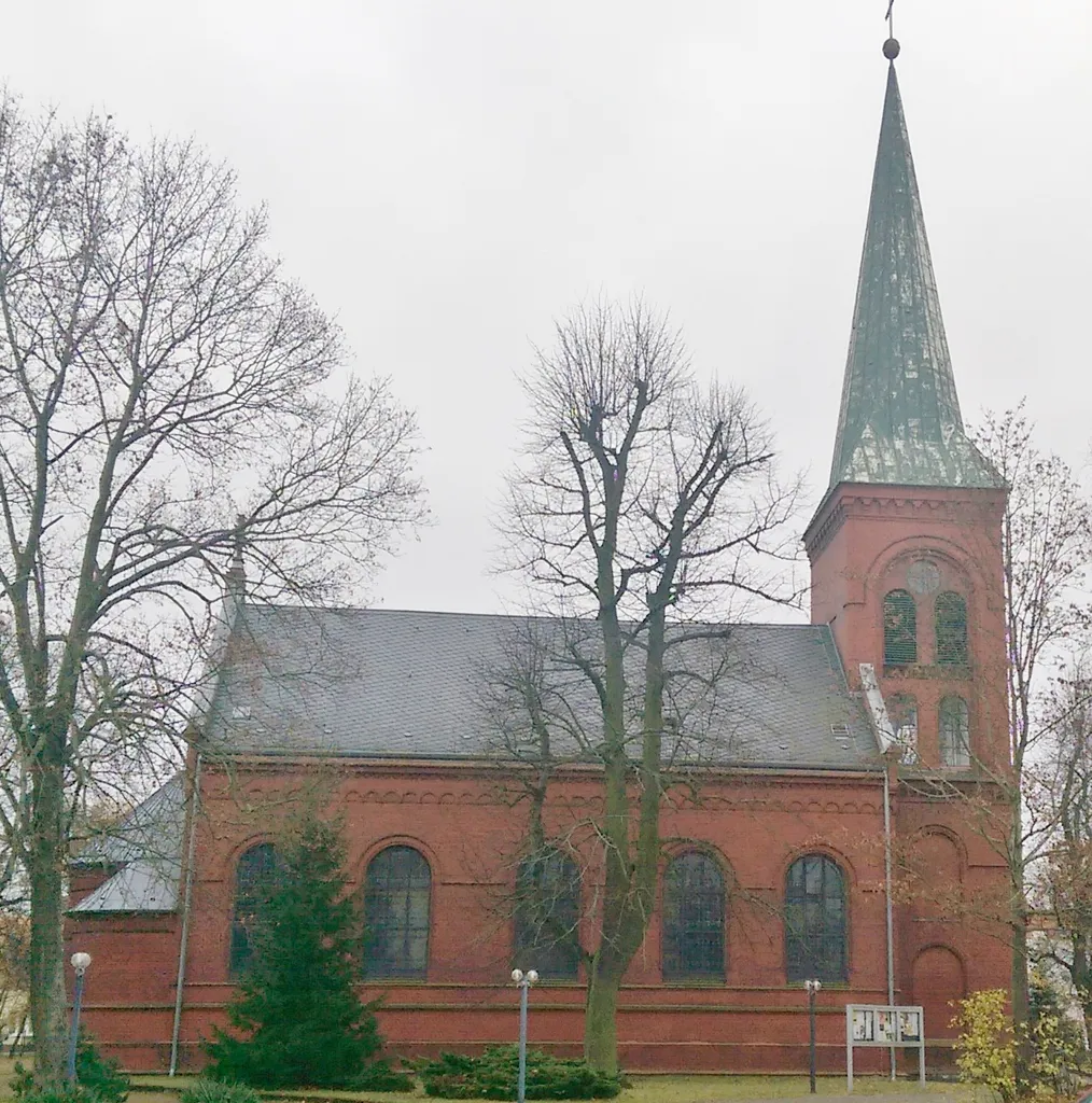 Northern View of Herz-Jesu-church in Oranienburg, Brandenburg state, Germany