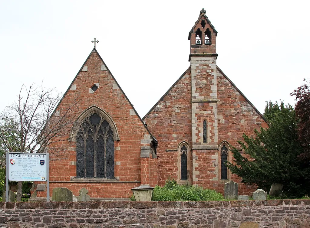 St Giles' parish church, Wenlock Road, Shrewsbury, Shropshire, seen from the west