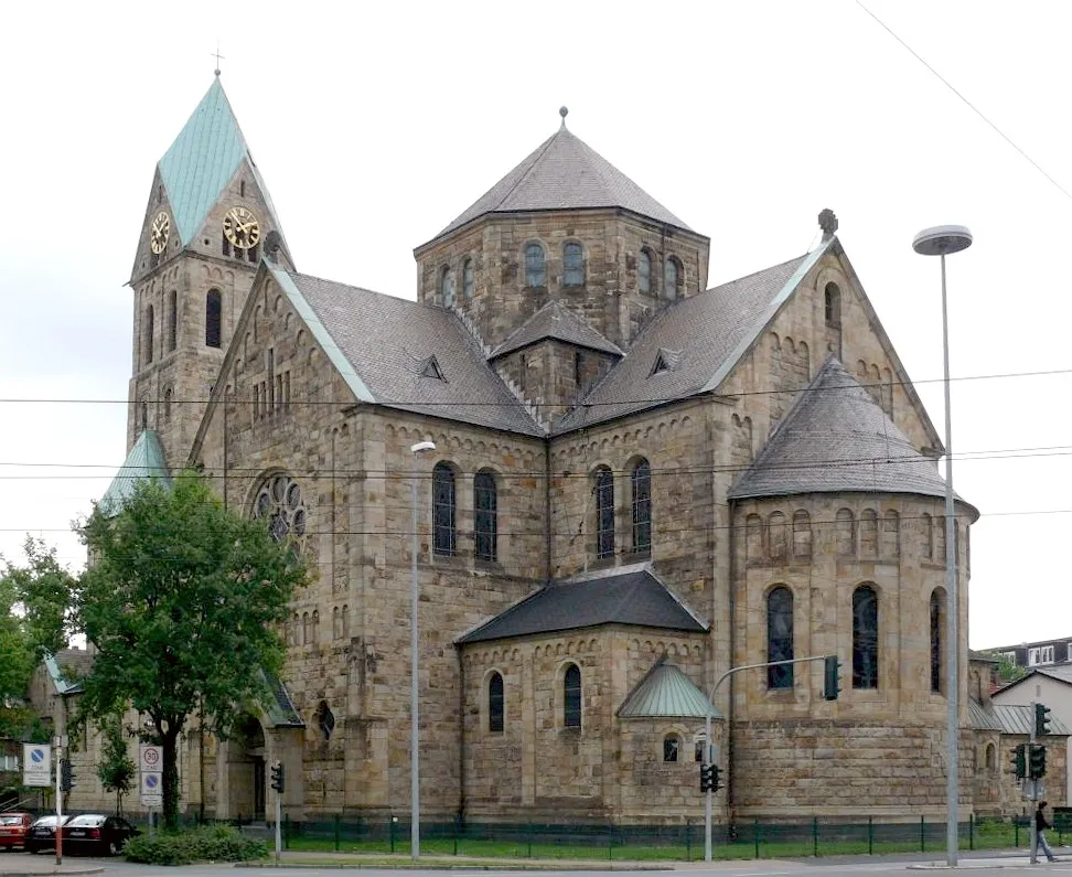 römisch-katholische Kirche St. Georg in Gelsenkirchen, Franz-Bielefeld-Straße; erbaut 1906-1908; unter Denkmalschutz