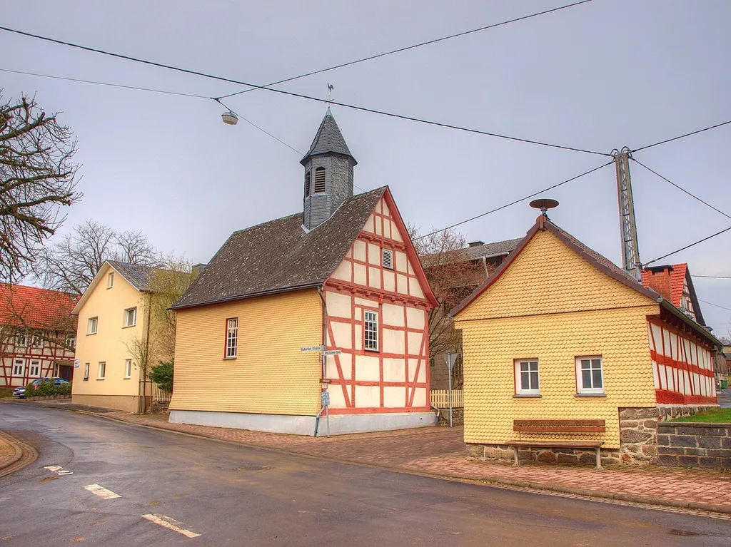 Protestant church and baking house of Klein-Eichen