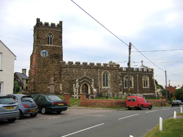 Upper Gravenhurst Church, Beds. on the High Street, dedicated to St Giles.