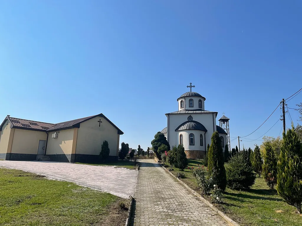 View of the St. Theodore of Amasea Church in the village Jančište