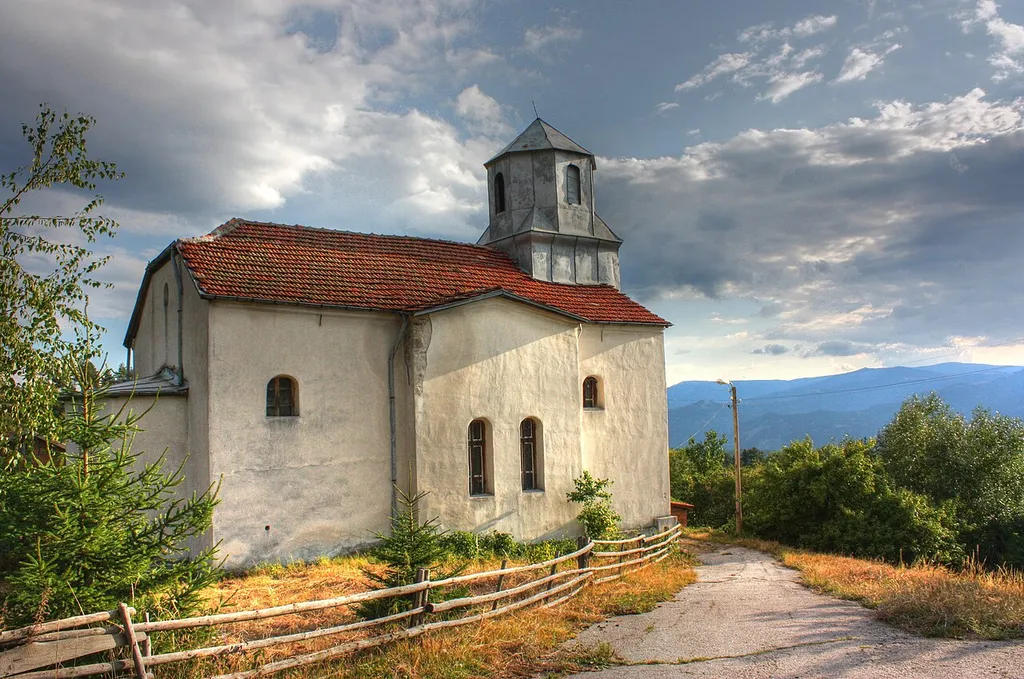 "St. Demetrius" church at the Bulgarian village Senokos
