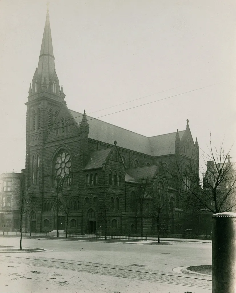 " Twelfth St. Blvd., N.W corner of Cypress St., an face S. Hoyne Ave."--Photograph verso.