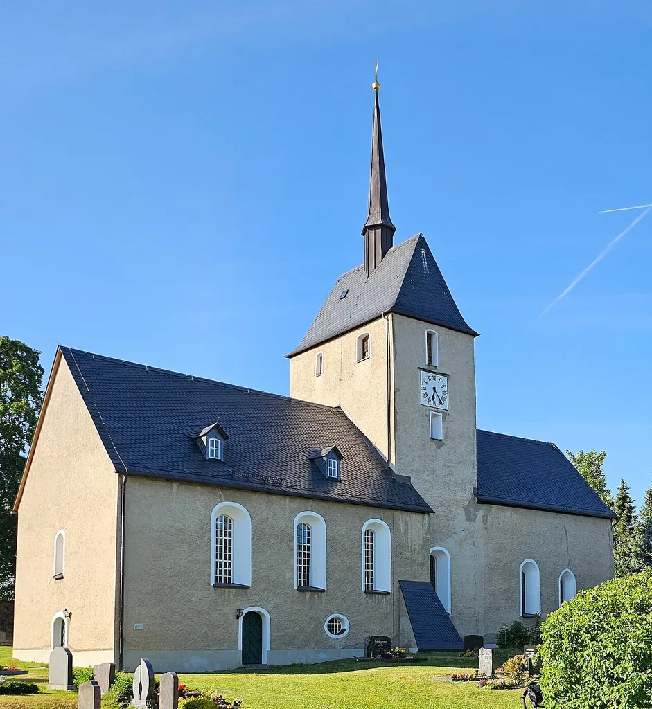 Evangelisch-lutherische Dorfkirche Thierbach, Gemeinde Pausa-Mühltroff, Sachsen, Deutschland