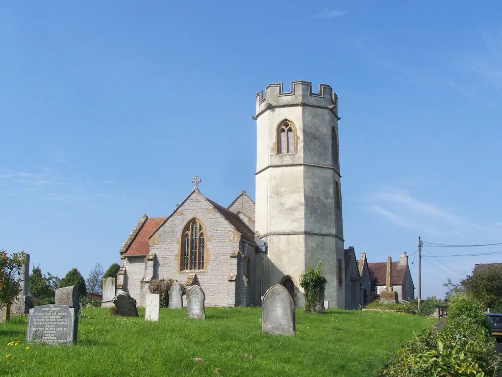 St David's parish church, Barton St David, Somerset, seen from the east