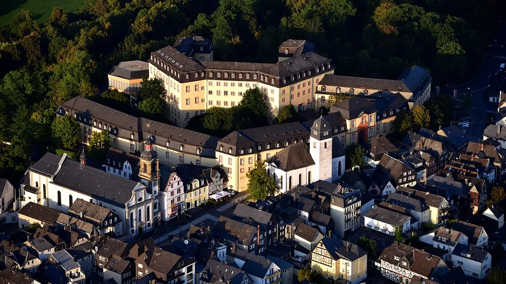 Schloss Hachenburg, Luftaufnahme (2016)