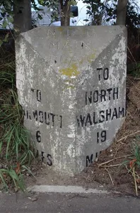 Milestone, by church at TG4810214864