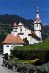 Catholic Church Holy Trinity and St. Nicholas with cemetery chapel
