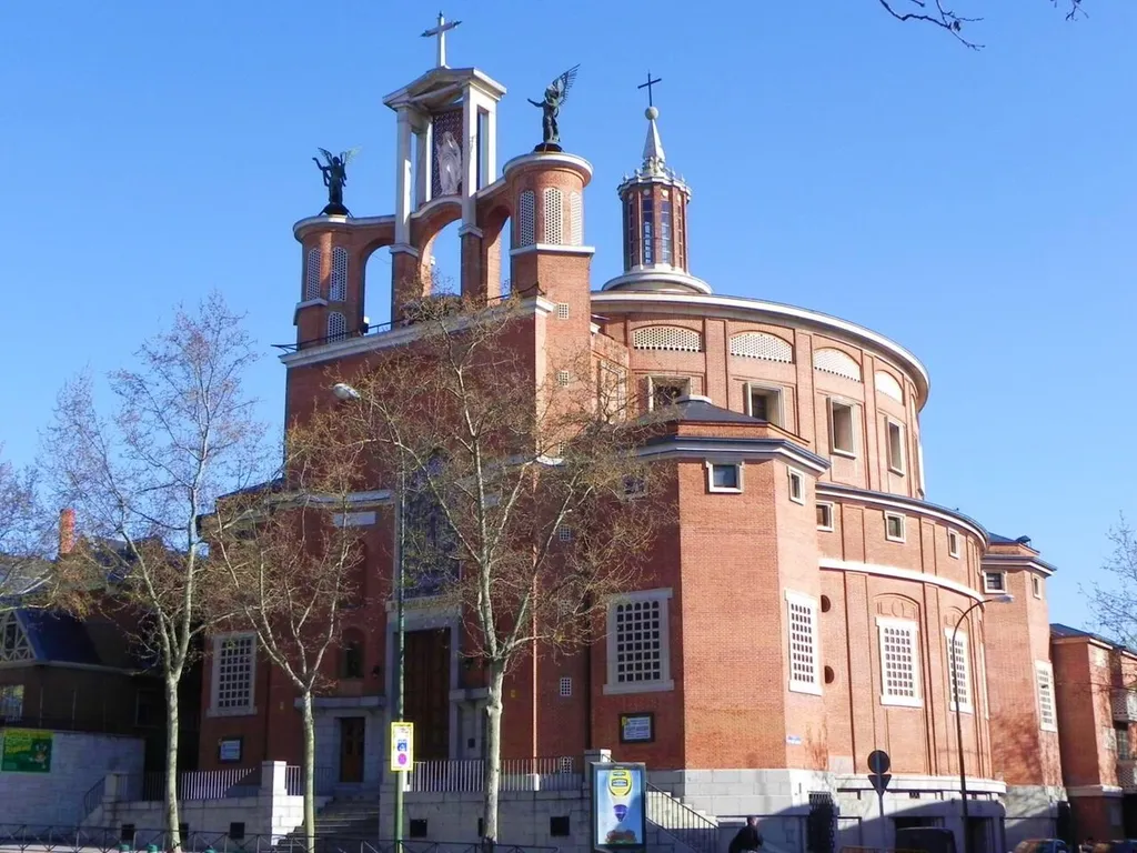View of Saint Augustinus' Church in Madrid (Spain).