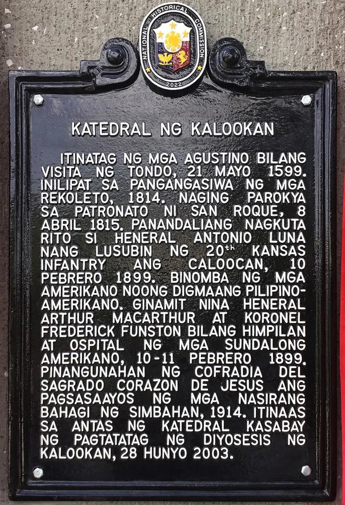Cathedral of Caloocan historical marker