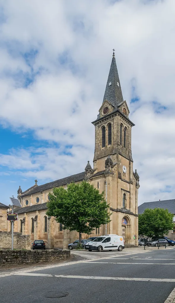 Saint Martial Church in Gabriac, Aveyron, France