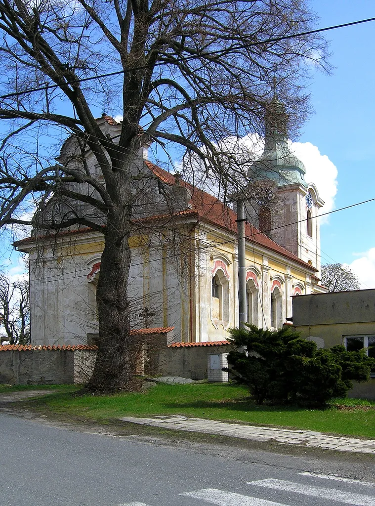 Saint Wenceslas Church in Horní Kruty, Czech Republic