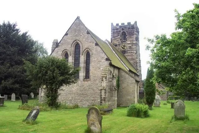 St Lawrence's parish church, Walton-on-Trent, Derbyshire, seen from the east