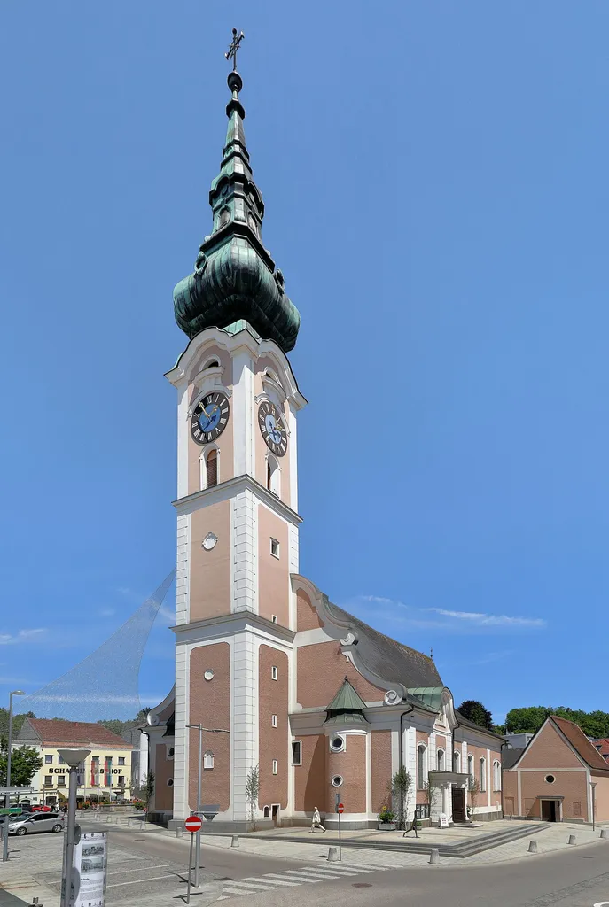 Parish church of Grieskirchen, Upper Austria.
