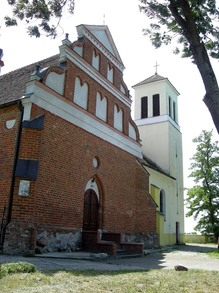 The church in Grabie, Poland.