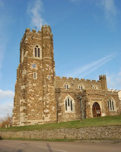 (Photo by Ian Wilson) St John the Baptist church, Flitton, UK